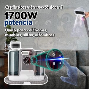 Aspiradora de succión de agua 5 en 1 PRO (Alfombra, Tapiz, Colchón)