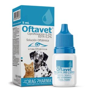 Oftavet Colirio Antibiótico para Perros y Gatos (5 mL)